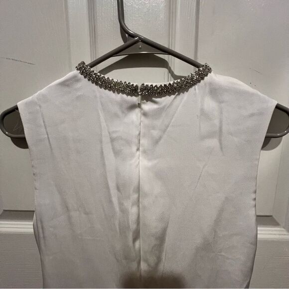 NWT IEENA for Mac Duggal Rhinestone Neckline Draped Mini Dress‎ size 4 - Picture 11 of 16